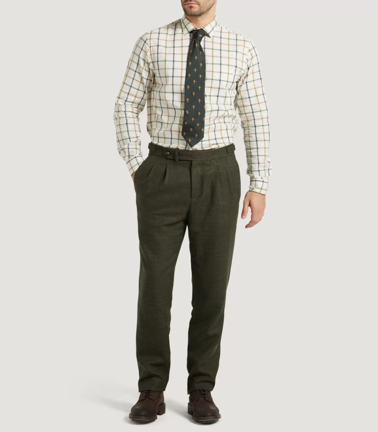 Breeks & Trousers*Purdey Men'S Technical Tweed Two Pleat Sporting Trousers In Strathbeg