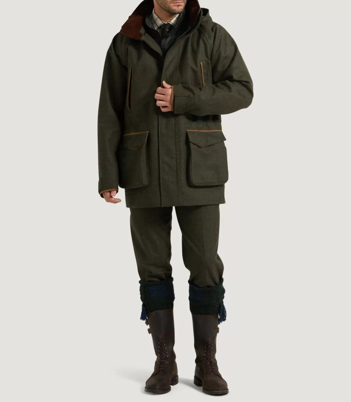 Field Coats*Purdey Men'S Technical Tweed Yorkshire Field Coat In Strathbeg