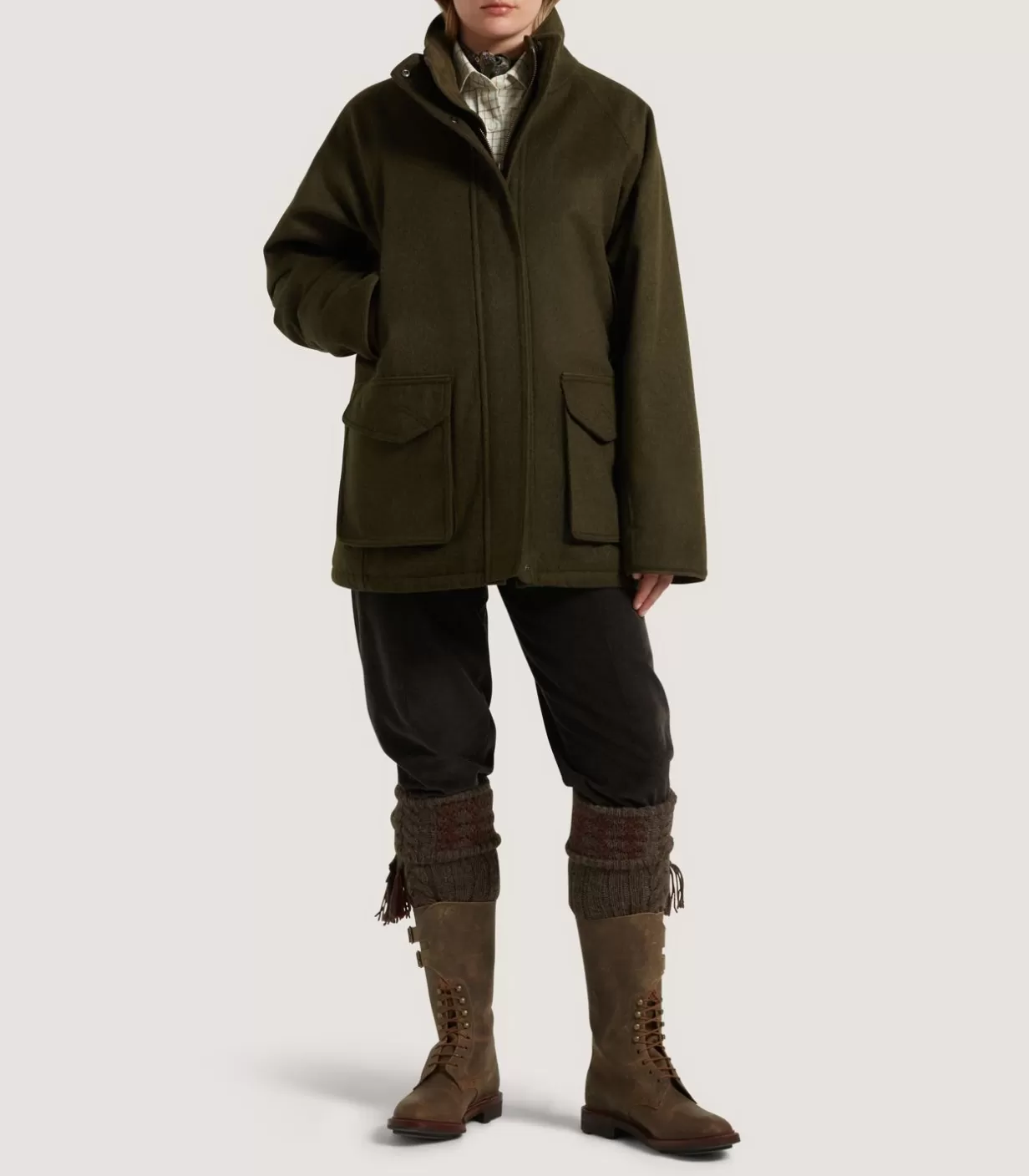 Field Coats*Purdey Women'S Loden Raglan Field Coat